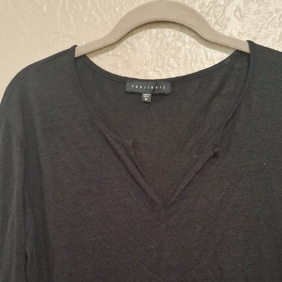 Sanctuary Wome's Black Short Sleeve Top Size M - Picture 3 of 10